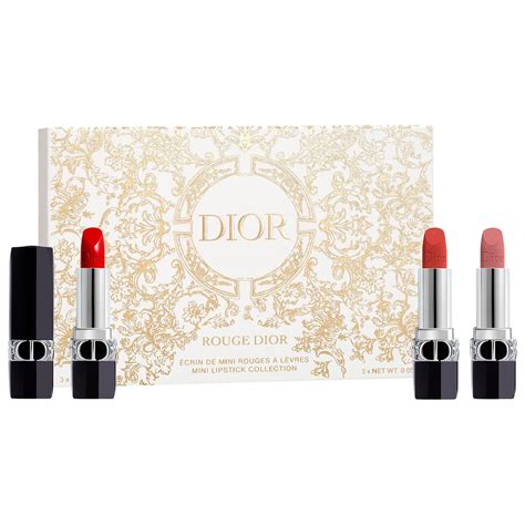 dior mini lipstick set 2022|Mini Rouge Dior Lipstick Gift Set .